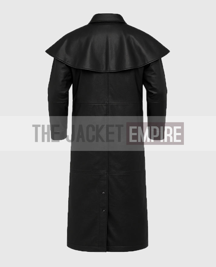 Men's Leather Duster Coat