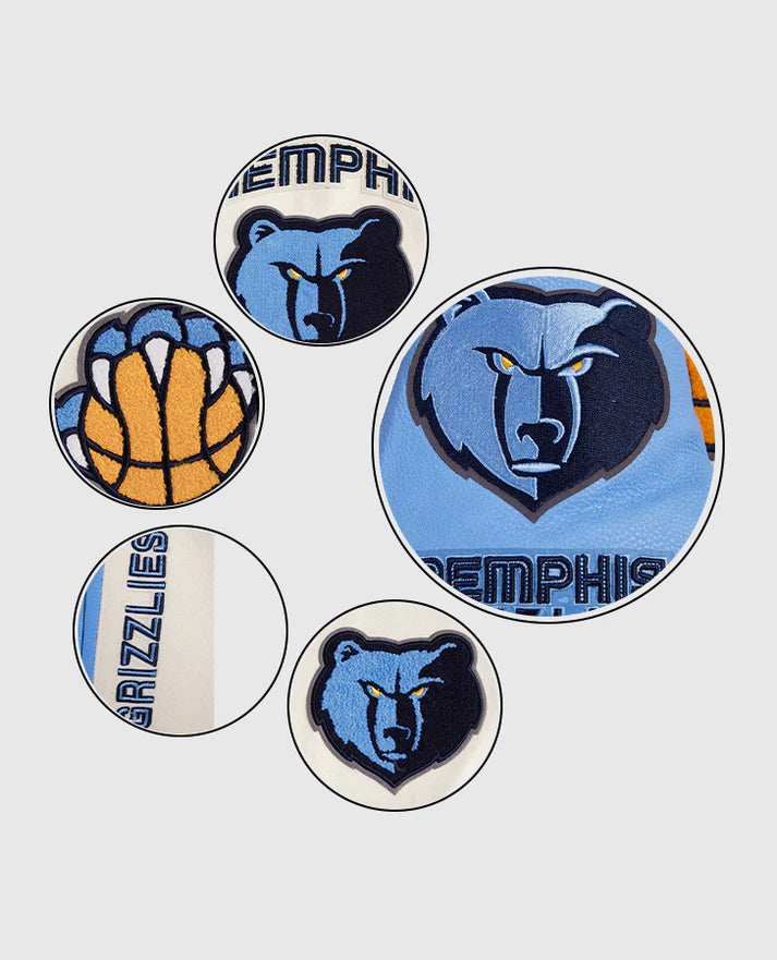 NBA Memphis Grizzlies Women's Rib Wool Varsity Jacket
