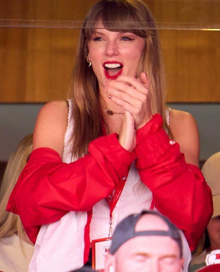 Taylor Swift's Kansas City Chiefs jacket
