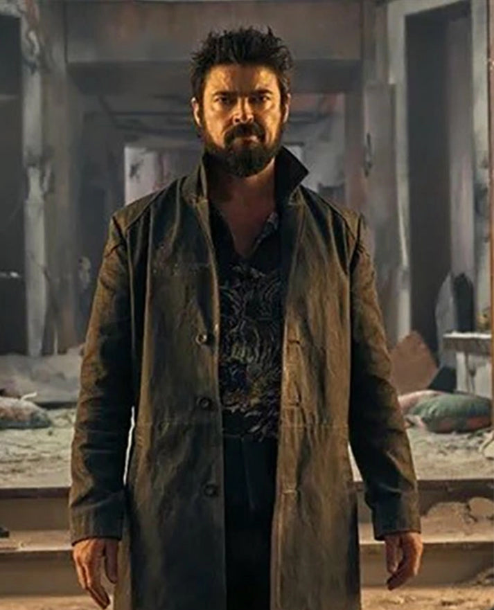 Order Billy Butcher The Boys Karl Urban Leather Black Long Coat