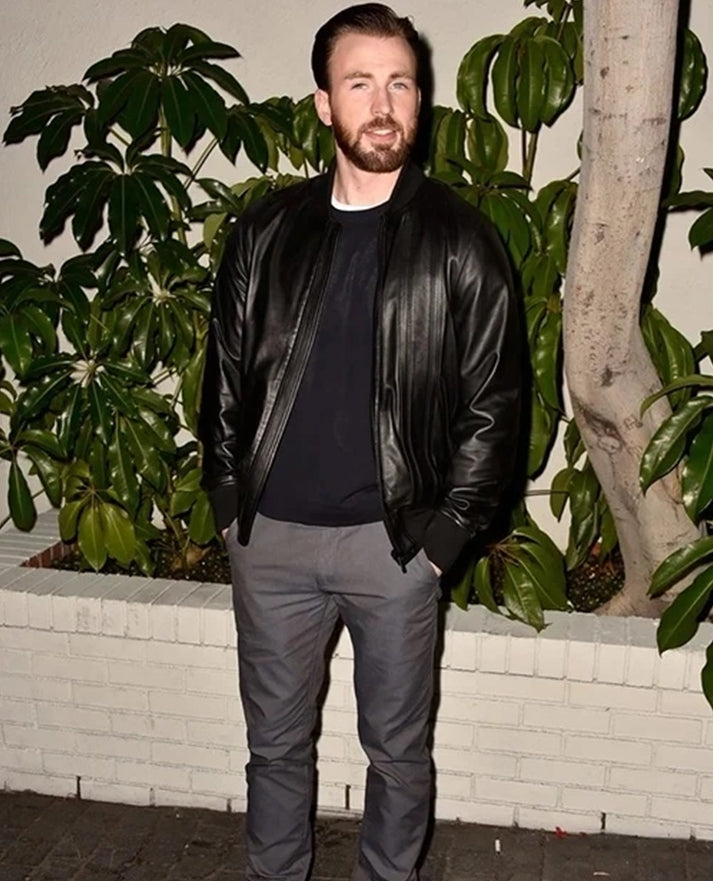 Chris Evans Leather Jacket