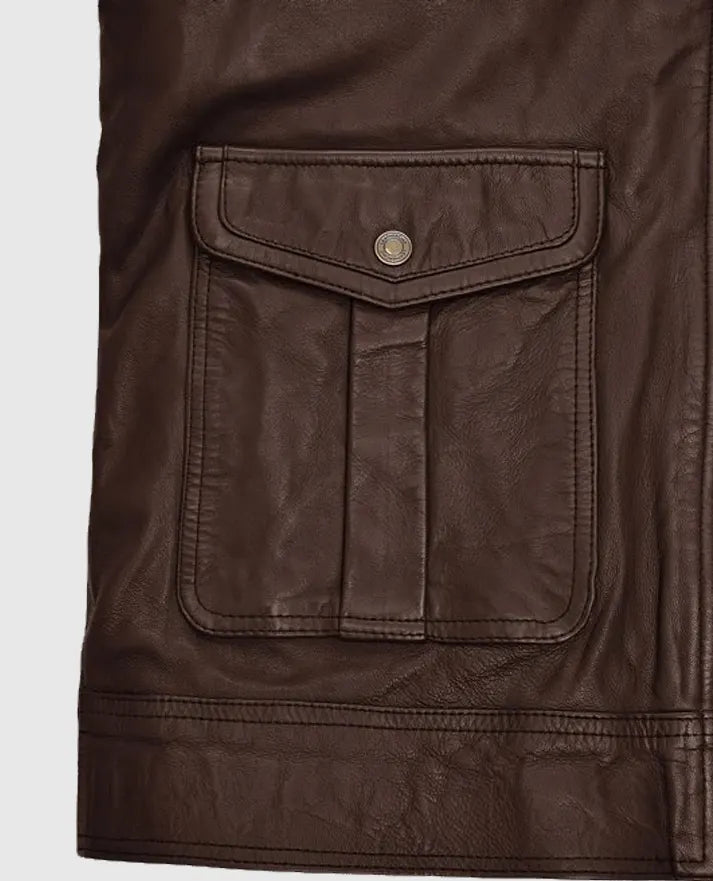 Men's Retro Brown Leather Jacket