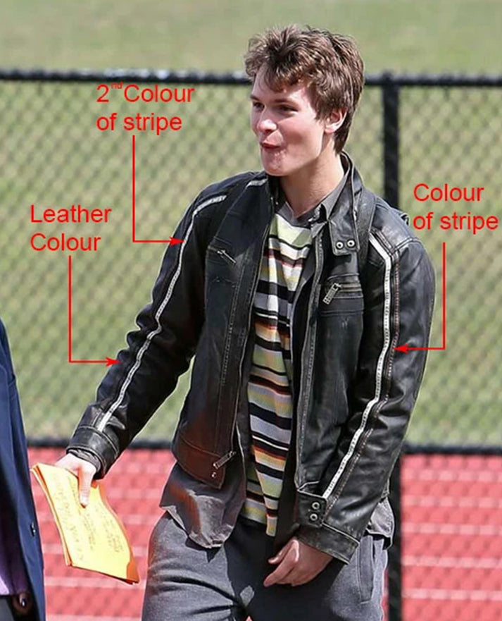 Ansel Elgort November Criminals Leather Jacket