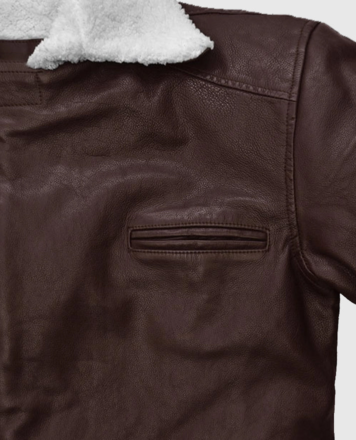 Thick Goat Brown Washed and Wax Tom Hardy Trench Coat