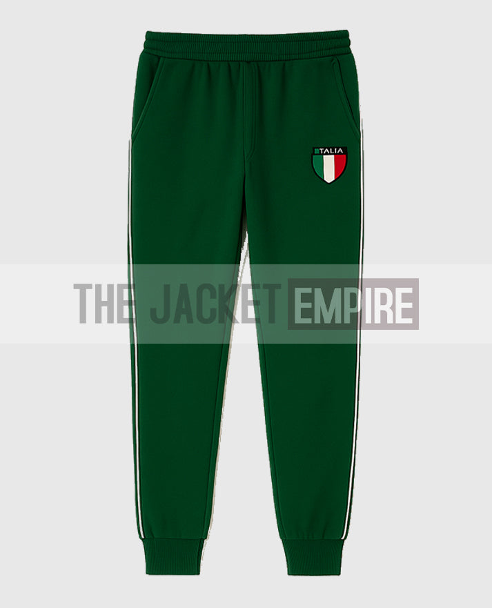 Jason Kelce Italia Green Velour tracksuit
