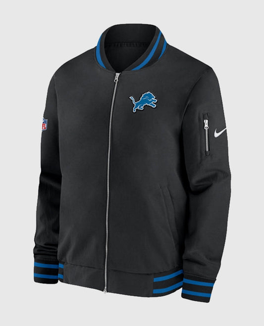 Detroit Lions Sideline Black Jacket