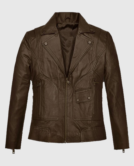 True Detective Rachel McAdams Brown Leather Jacket
