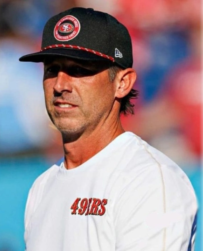 Kyle Shanahan 49ers Long Sleeves Shirt White