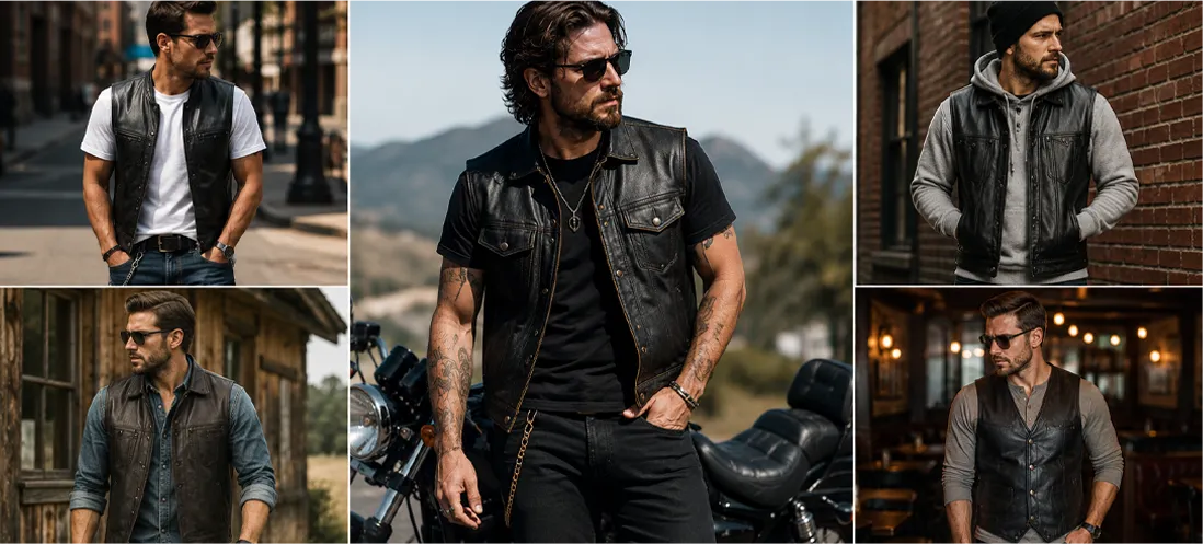 The Leather Vest Outfit Guide Most People Actually Need