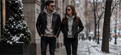 Wearing a Leather Jacket With a Hoodie in Winter The Right Way