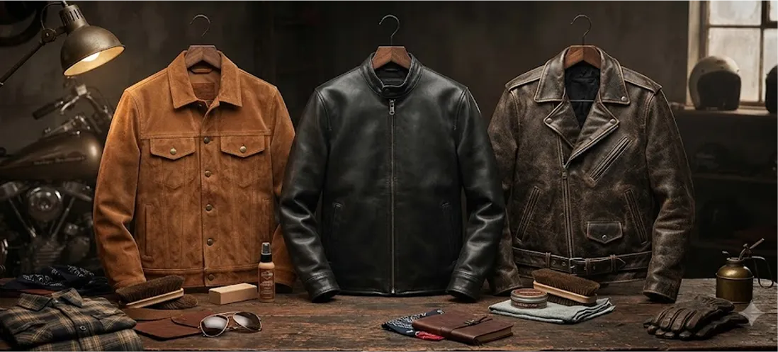 Suede vs Leather Jackets: Which Is Better for Style, Durability and Care?