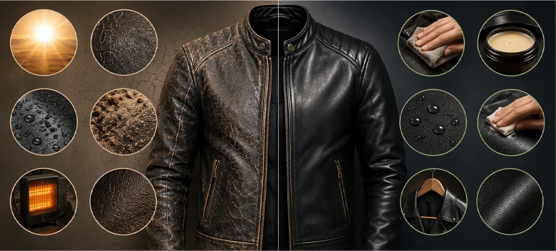 Why Leather Jackets Crack and How to Prevent It
