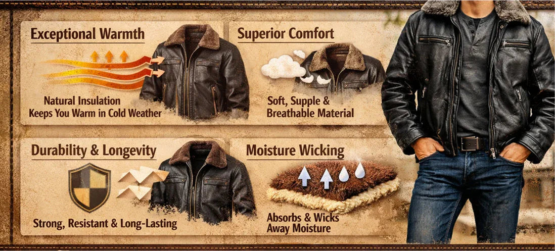 Sheepskin Leather Jackets: Benefits That Go Beyond Style