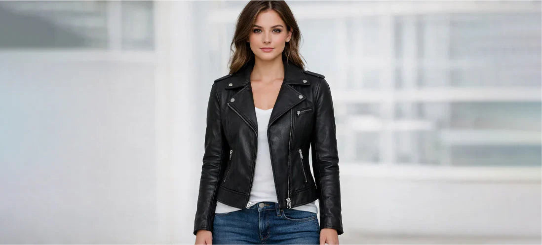 How Should a Leather Jacket Fit a Woman