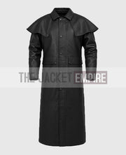 Men's Leather Duster Coat