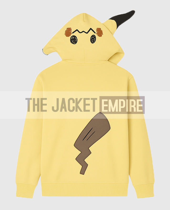 Mimikyu Themed French Terry Zip-Up Hoodie