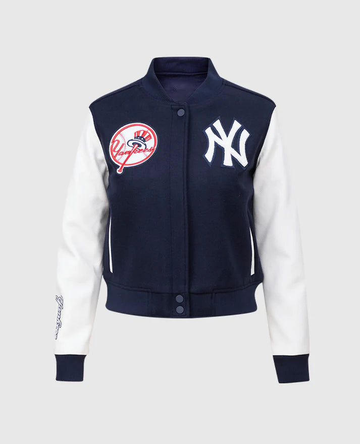 MLB New York Yankees Women’s Blue Varsity Jacket