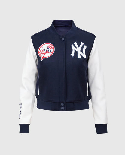 MLB New York Yankees Women’s Blue Varsity Jacket