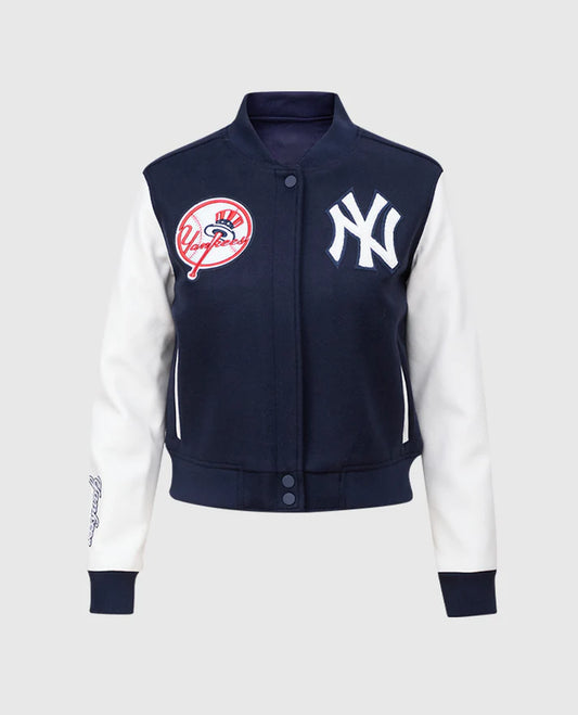 MLB New York Yankees Women’s Blue Varsity Jacket