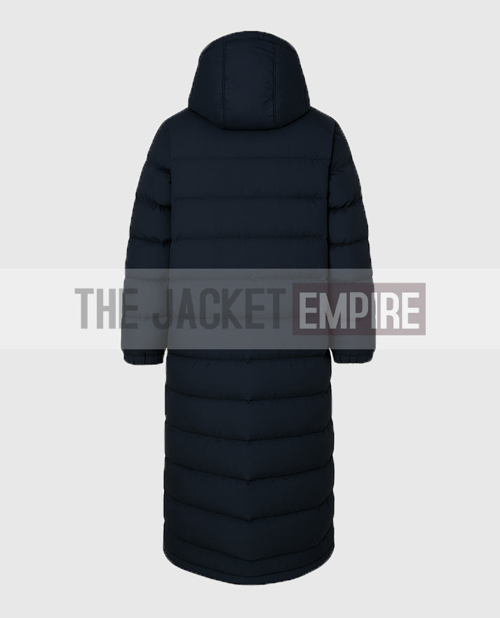 Arsene Wenger Long Black Puffer Coat