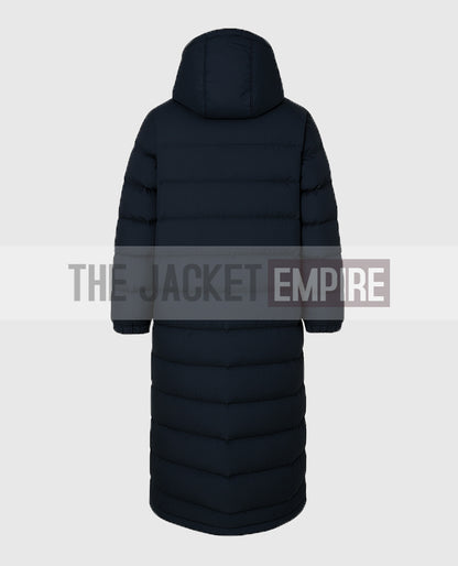 Arsene Wenger Long Black Puffer Coat