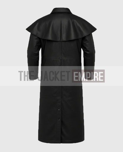 Men's Leather Duster Coat