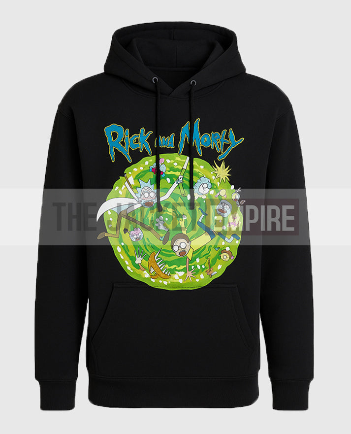 Rick and Morty Portal Collage Hoodie