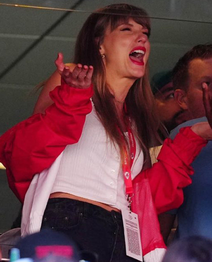 Taylor Swift's Kansas City Chiefs jacket