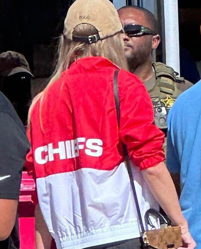 Taylor Swift's Kansas City Chiefs jacket