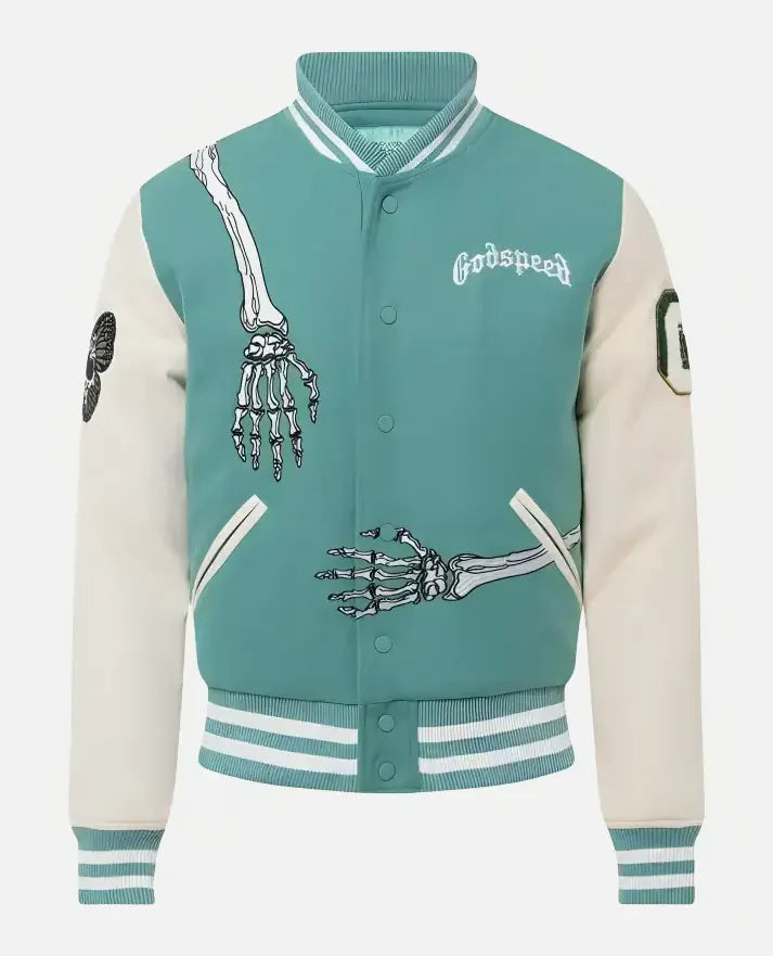 Godspeed Skull Rod Halloween Bomber Jacket
