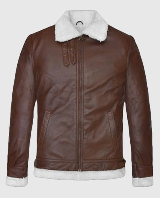Men’s B3 Aviator Spanish Brown Leather Jacket