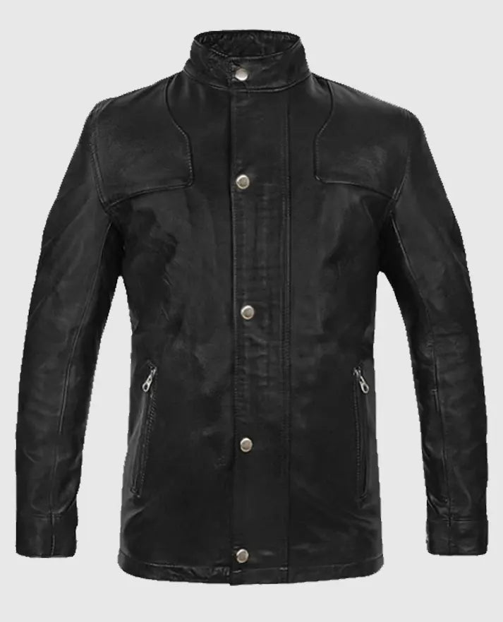Men’s Military Command Leather Jacket