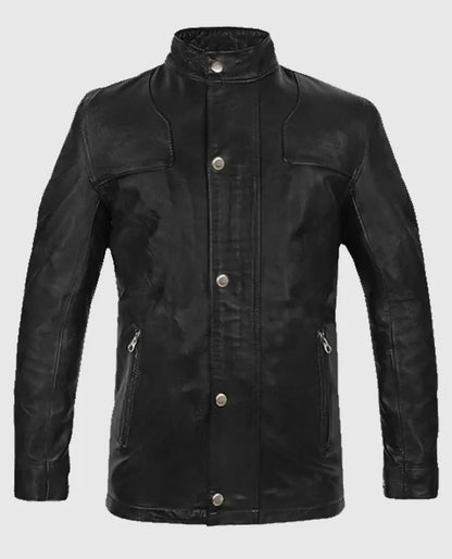 Men’s Military Command Leather Jacket
