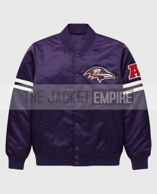 Baltimore Ravens Purple Bomber Jacket