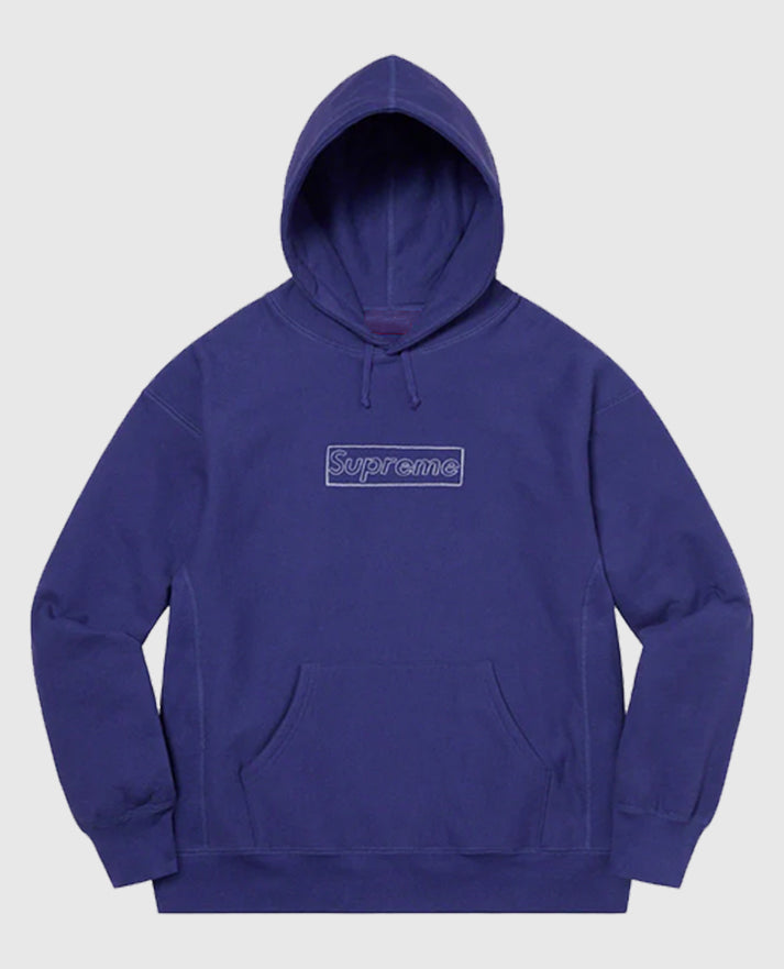 Supreme KAWS Chalk Logo Hooded Sweatshirt