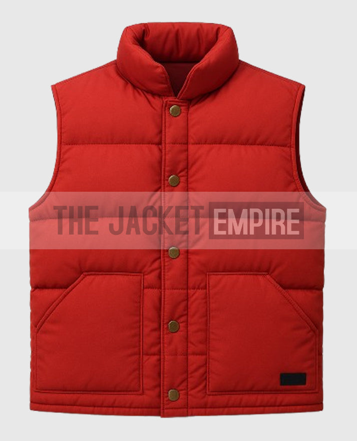 Back to the Future Marty McFly Puffer Vest Red