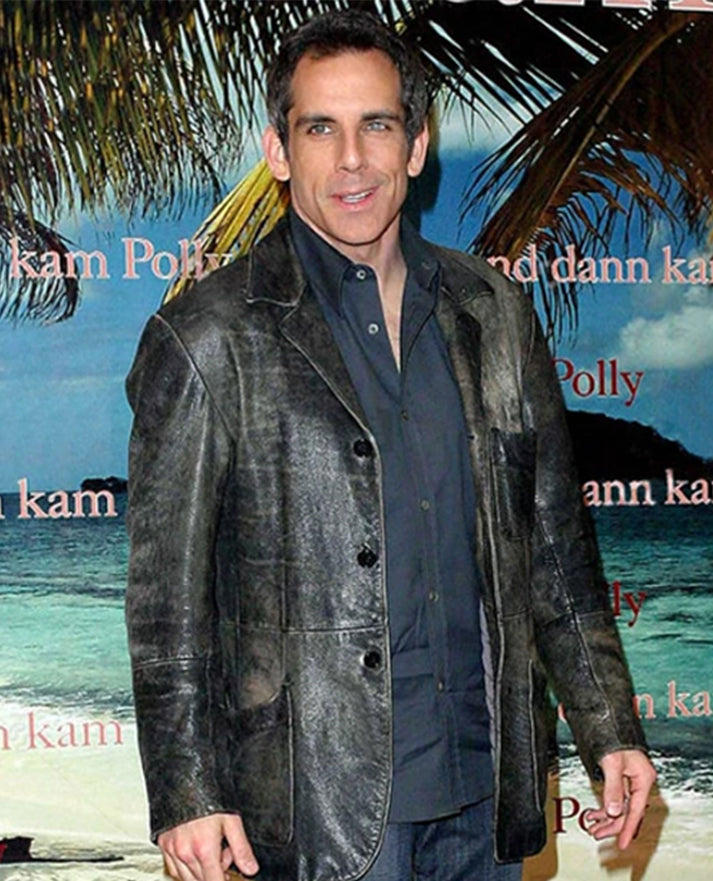Ben Stiller Leather Blazer