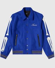 Amiri Bones Letterman Wool Jacket