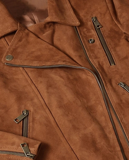 Vanessa Hudgens Brown Leather Jacket