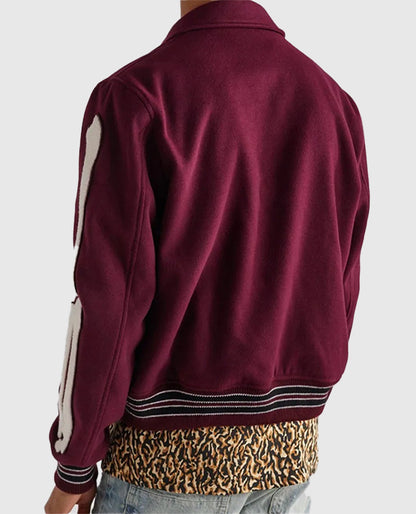 Amiri Bones Letterman Wool Jacket