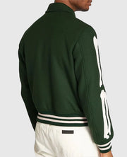 Amiri Bones Letterman Wool Jacket