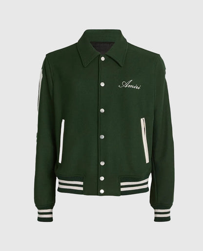 Amiri Bones Letterman Wool Jacket