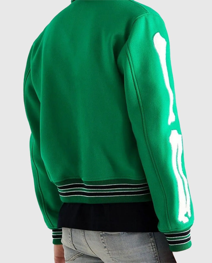 Amiri Bones Letterman Wool Jacket