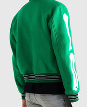 Amiri Bones Letterman Wool Jacket