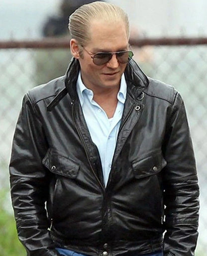 Johnny Depp Black Mass Leather Jacket