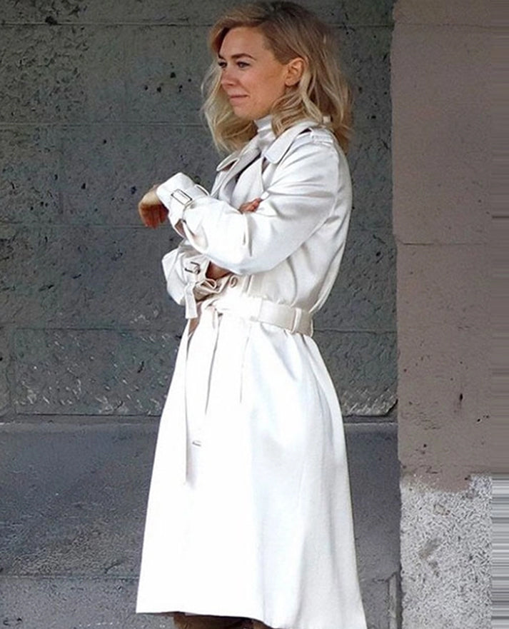 Vanessa Kirby Mission Impossible Fallout Leather Long Coat