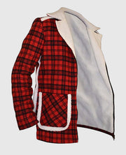 Deadpool Ryan Reynolds Wade Wilson Red Shearling Jacket