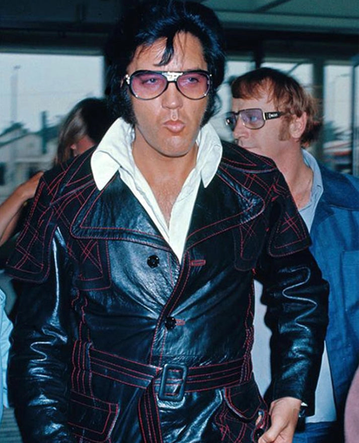 Elvis Presley Leather Long Coat