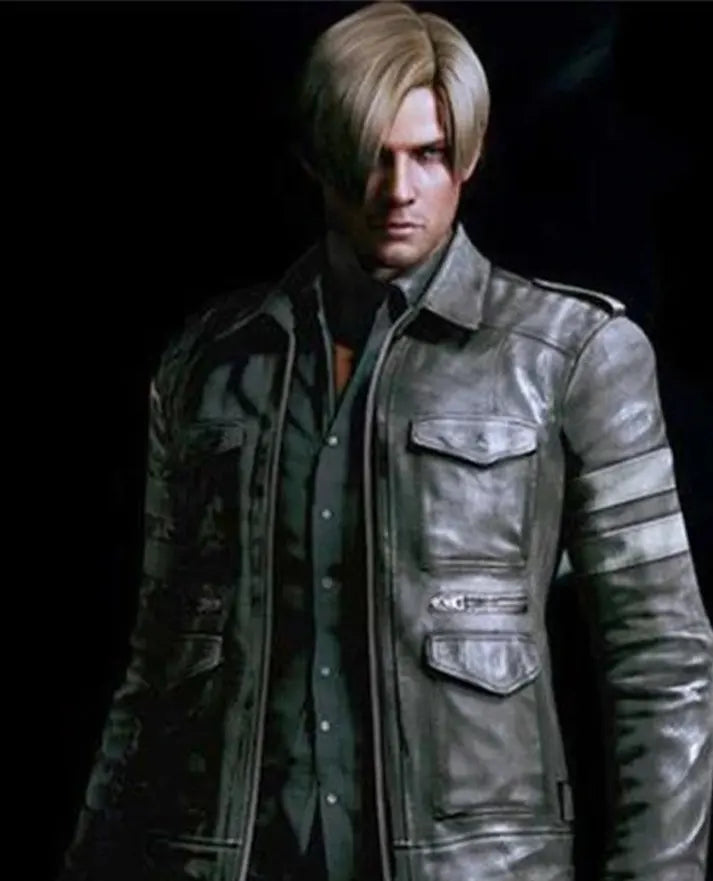 Resident Evil 6 Leon Kennedy Leather Jacket