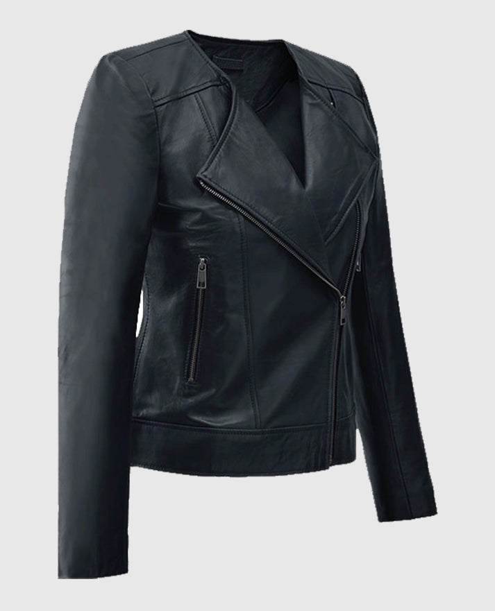 Women's Black Leather Jacket